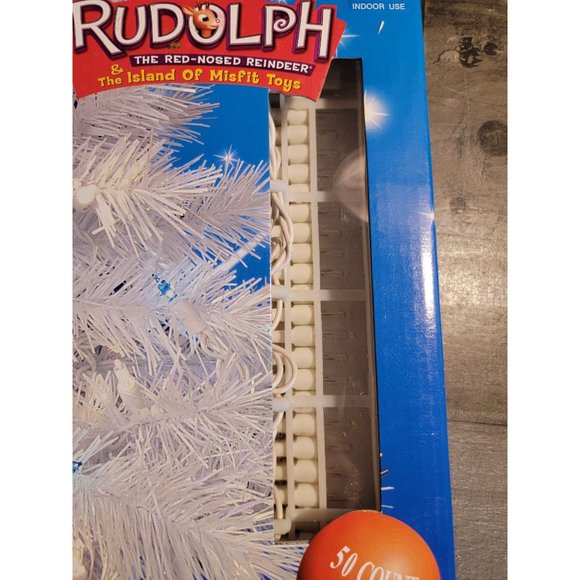 Rudolph the Red-Nosed Reindeer 50 count light set blue white 2002 - Picture 2 of 4